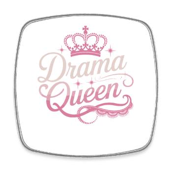 Drama Queen Queen Princess Self Worth Women - Square fridge magnet - white - Front