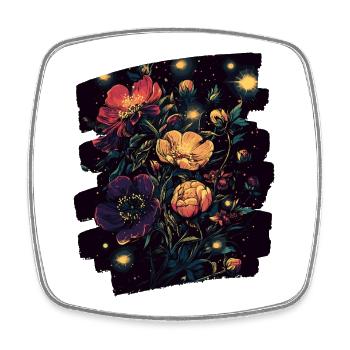 Spring Spring Beginning Flower Flowers - Square fridge magnet - white - Front