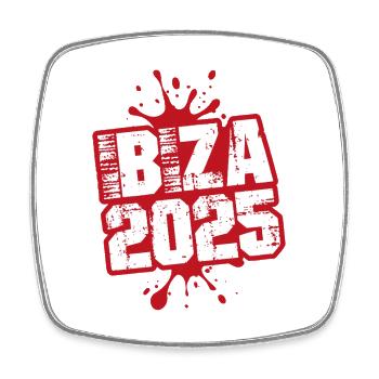 Ibiza 2025 Blobs - Square fridge magnet - white - Front