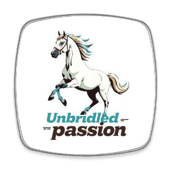 Unbridled Passion - Magnet carré - blanc - Devant