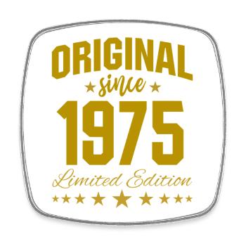 Original Since 1975 Limited Edition Birthday 50 - Viereckiger Kühlschrankmagnet - Weiß - Vorne