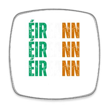 Flagge von Irland, Irish Pride - Viereckiger Kühlschrankmagnet - Weiß - Vorne