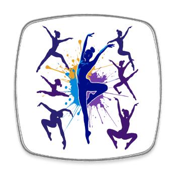 Gymnastics Gymnastics Acrobatics Artistic Gymnastics - Square fridge magnet - white - Front