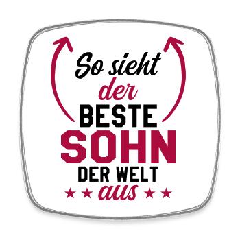 Best Son - Square fridge magnet - white - Front