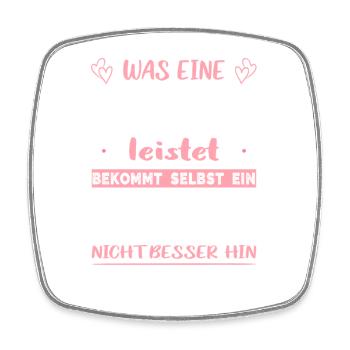 Verkäuferin Geschenke Abschied Kollegin Rente - Viereckiger Kühlschrankmagnet - Weiß - Vorne