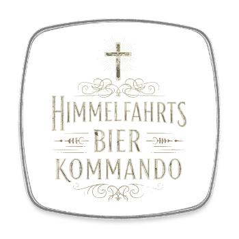 ASCENSION BEER COMMAND - Square fridge magnet - white - Front