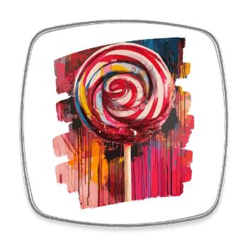 Lollipop lollipop candy candy - Square fridge magnet - white - Front