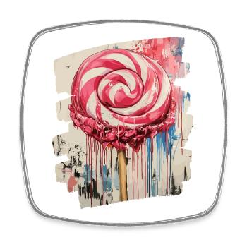 Lollipop lollipop candy candy - Square fridge magnet - white - Front