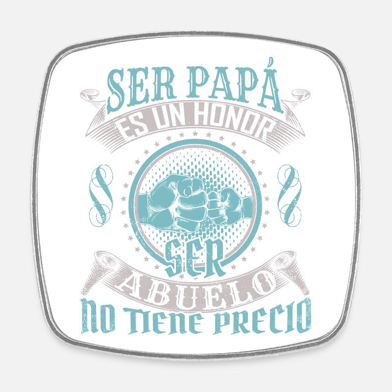 Honouring Fathers Custom T-Shirt Design - Square fridge magnet - white