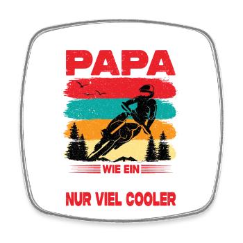 Motocrossfahrer Geschenke Motocross Biker Sprüche - Viereckiger Kühlschrankmagnet - Weiß - Vorne