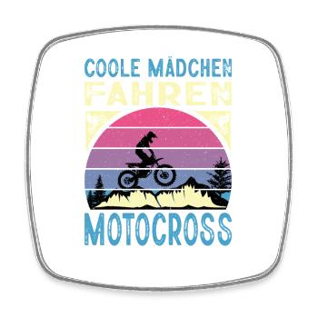 Biker Motorradfahrer Motorrad Geschenke Geburtstag - Viereckiger Kühlschrankmagnet - Weiß - Vorne