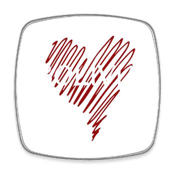 I love Bolivia, Bolivian pride - Square fridge magnet - white - Front