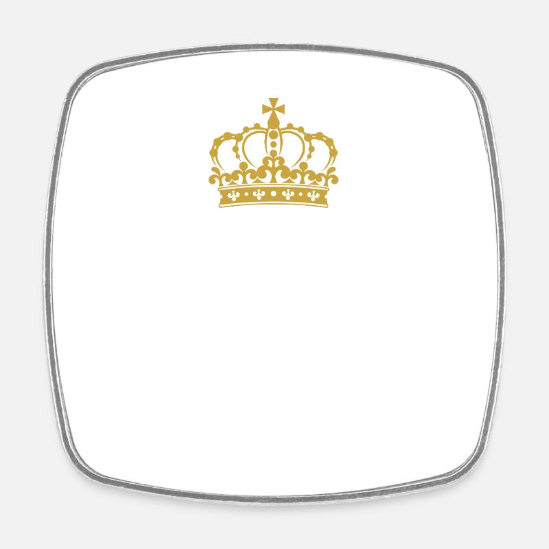 Padel King - Square fridge magnet - white