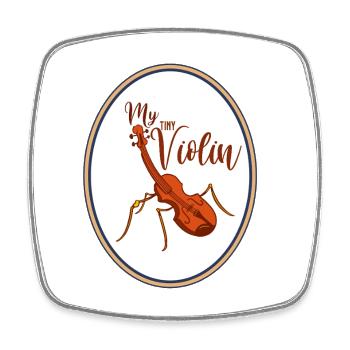 My Little Violin Ant - Violin Violin Violin - Square fridge magnet - white - Front