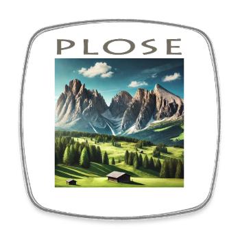 Plose Dolomites Tyrol Vacances Alpinisme Randonnée - Magnet carré - blanc - Devant