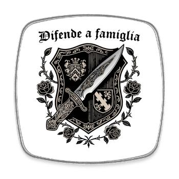 Difende a famiglia - Magnet carré - blanc - Devant