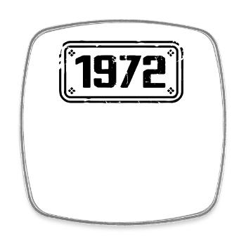 1972 Cadeau 1972 vintage 1972 limited edition 1972 - Viereckiger Kühlschrankmagnet - Weiß - Vorne