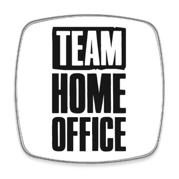 Équipe Home Office Entreprise en ligne Affilié - Magnet carré - blanc - Devant
