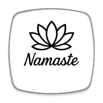 Namaste – Lotusblüte Yoga Design - Viereckiger Kühlschrankmagnet - Weiß - Vorne