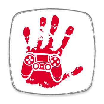 Le gamer qui est en toi (rouge) - Magnet carré - blanc - Devant