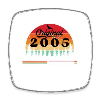 2005 Vintage Born 2005 Birthday Gift 2005 - Square fridge magnet - white - Front