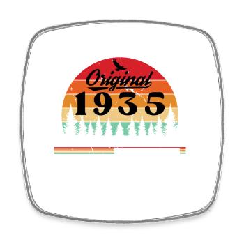 Anniversaire 90 Ans Original 1935 Cadeau Fête - Magnet carré - blanc - Devant