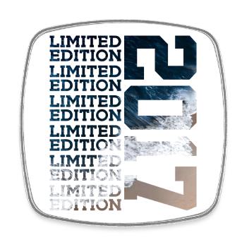 ÉDITION LIMITÉE 2017 9 ANS 9E ANNIVERSAIRE - Magnet carré - blanc - Devant