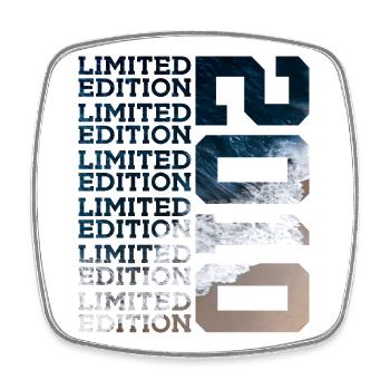 ÉDITION LIMITÉE 2010 16 ANS 16E ANNIVERSAIRE - Magnet carré - blanc - Devant