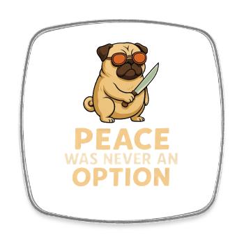 Cool pug cook with sunglasses in the kitchen - Square fridge magnet - white - Front