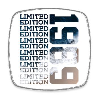 LIMITED EDITION 1989 37 YEARS 37TH BIRTHDAY - Square fridge magnet - white - Front