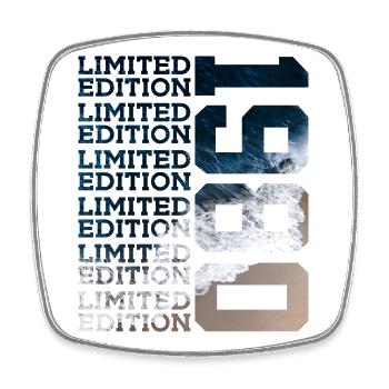 LIMITED EDITION 1980 46 JAHRE 46. GEBURTSTAG - Viereckiger Kühlschrankmagnet - Weiß - Vorne