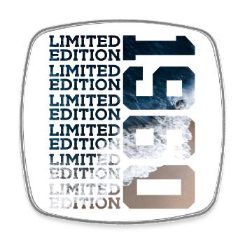 LIMITED EDITION 1960 66 JAHRE 66. GEBURTSTAG - Viereckiger Kühlschrankmagnet - Weiß - Vorne