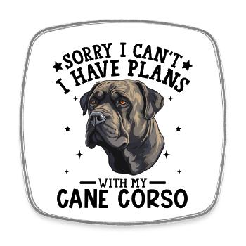 Majestic Cane Corso Portrait Design - Square fridge magnet - white - Front