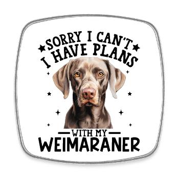 Künstlerisches Porträt eines Labrador Retrievers - Viereckiger Kühlschrankmagnet - Weiß - Vorne