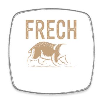 Frechdachs - Viereckiger Kühlschrankmagnet - Weiß - Vorne