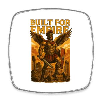 Built_for empire - Magnet carré - blanc - Devant
