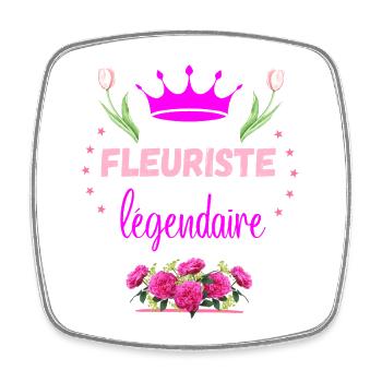 Legendary Florist - Square fridge magnet - white - Front