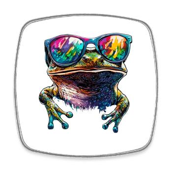 Frog Little Toad Tree Frog Frog Prince Frogs - Square fridge magnet - white - Front