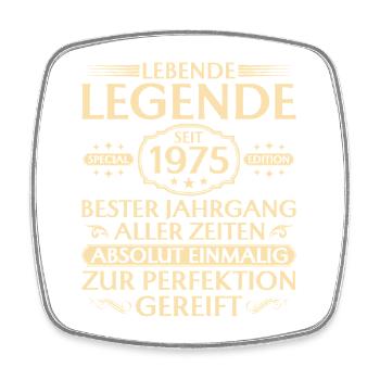 50e anniversaire - Légende vivante depuis 1975 - Magnet carré - blanc - Devant
