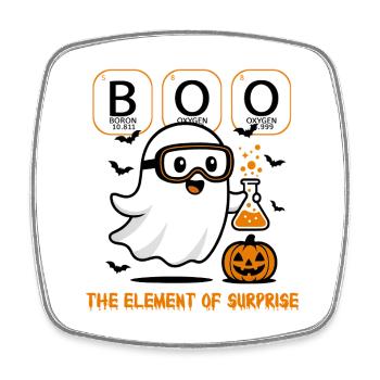 Halloween Ghost Scientist Drôle Enseignant Et Enfants - Magnet carré - blanc - Devant