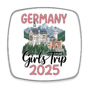 Neuschwanstein Castle Germany Girls Trip 2025 - Viereckiger Kühlschrankmagnet - Weiß - Vorne