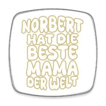 Dire Norbert - Magnet carré - blanc - Devant