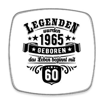 Les légendes sont nées en 1965 - 60e anniversaire - Magnet carré - blanc - Devant
