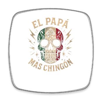 El Papa Mas Chingon - Magnet carré - blanc - Devant