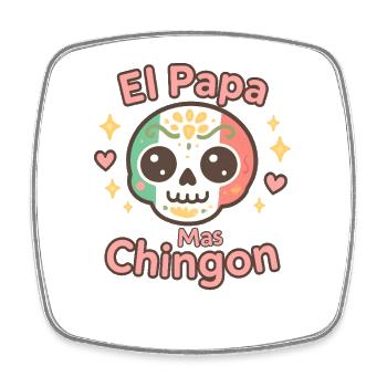 El Papa Mas Chingon - Magnet carré - blanc - Devant