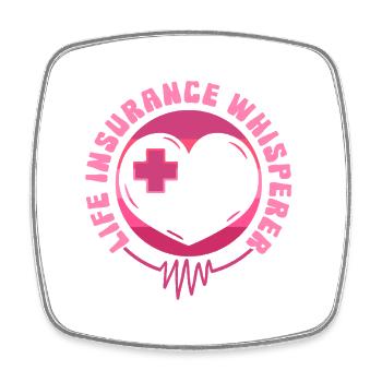 Insurance Broker Life Insurance Whisperer - Square fridge magnet - white - Front