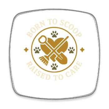 Zookeeper Animal Care Worker Zoo Angestellter - Viereckiger Kühlschrankmagnet - Weiß - Vorne