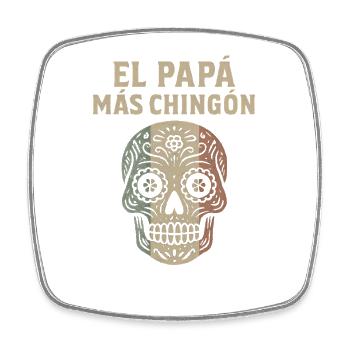 El Papa Mas Chingon - Magnet carré - blanc - Devant