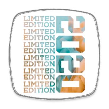 LIMITED EDITION 2020 6 YEARS 6TH BIRTHDAY - Square fridge magnet - white - Front