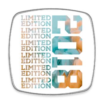 LIMITED EDITION 2018 8 YEARS 8TH BIRTHDAY - Square fridge magnet - white - Front